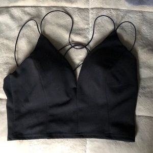 Windsor black crop top
